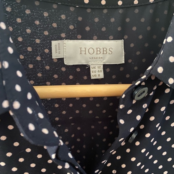 Hobbs midi polka dress size 8 - Picture 3 of 9